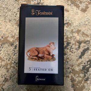 Fontanini 5" Seated Ox Figurine - Brown
